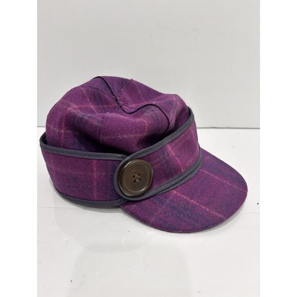 Stormy Kromer Hat Cap Purple Raspberry Wool Blend Size 7 3/8 - Picture 1 of 6